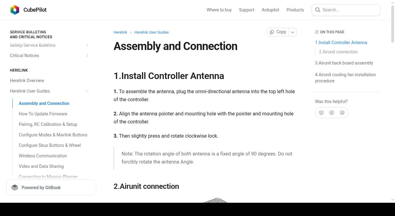 Herelink Assembly and Connection — cover