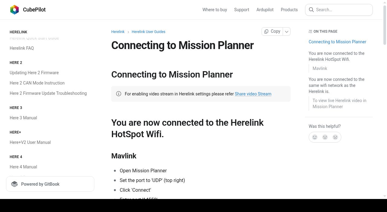 Herelink Connect to Mission Planner — cover