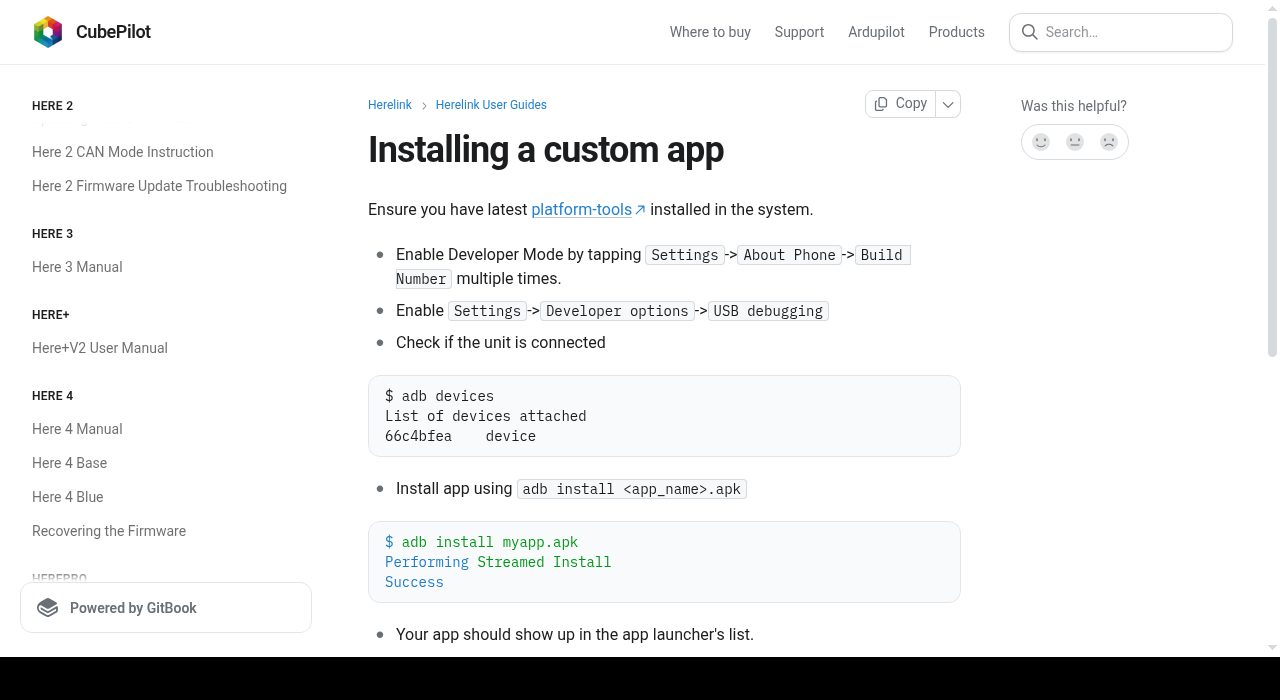 Herelink Installing a Custom App — cover