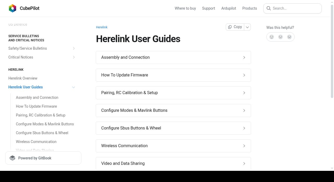 Herelink User Guides Index — cover