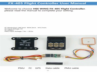 HEEWING F405 Flight Controller Manual — cover page